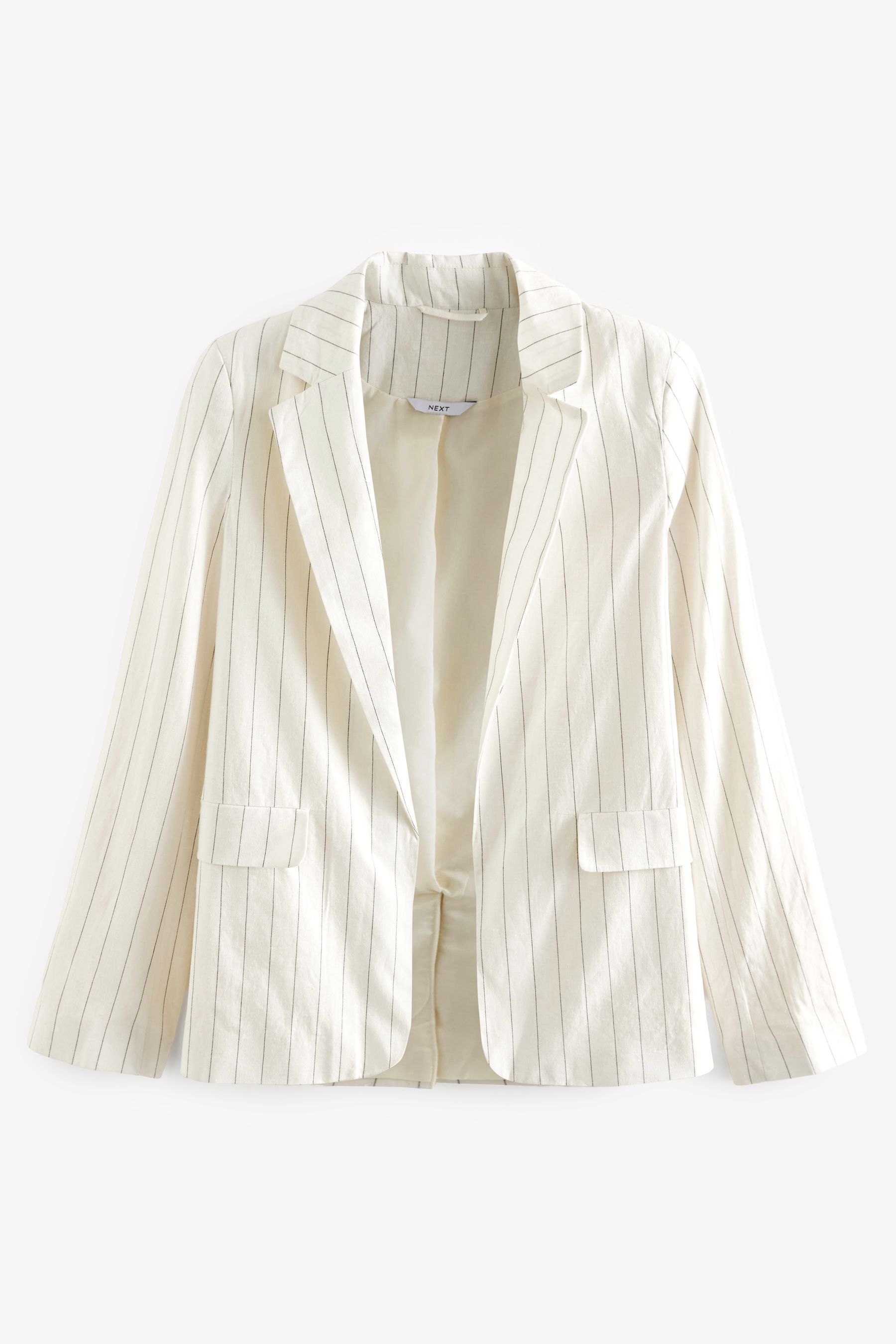 Buy White Pinstripe Blazer from Next Luxembourg