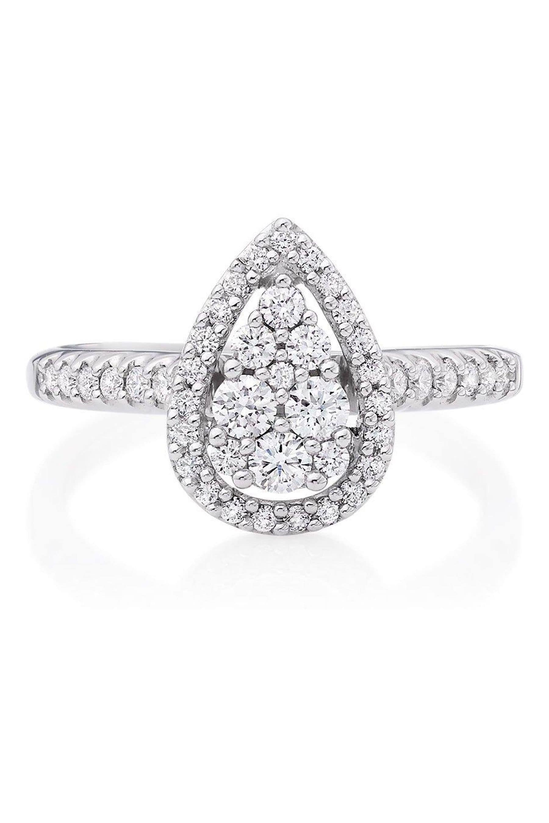 Pear shaped engagement ring beaverbrooks discount