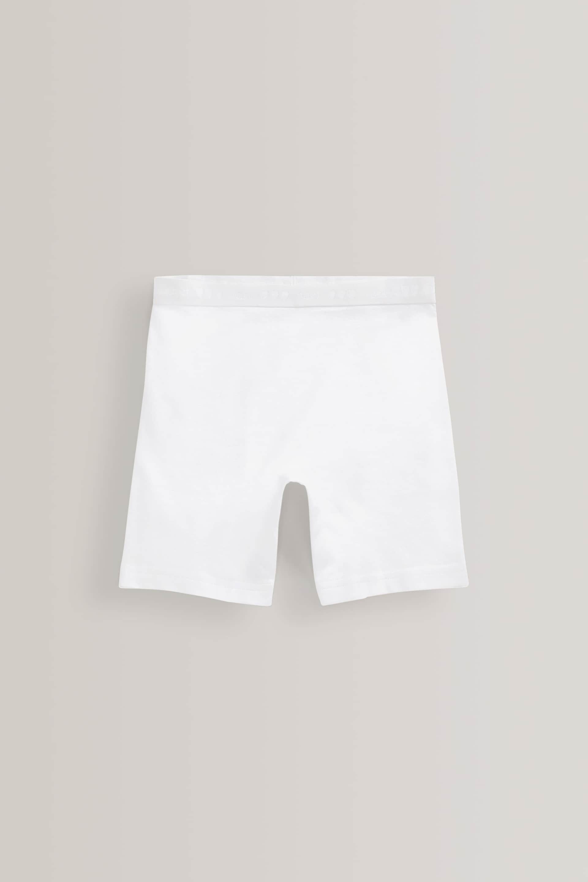 White Long Leg Shorts 5 Pack (2-16yrs) - Image 2 of 7