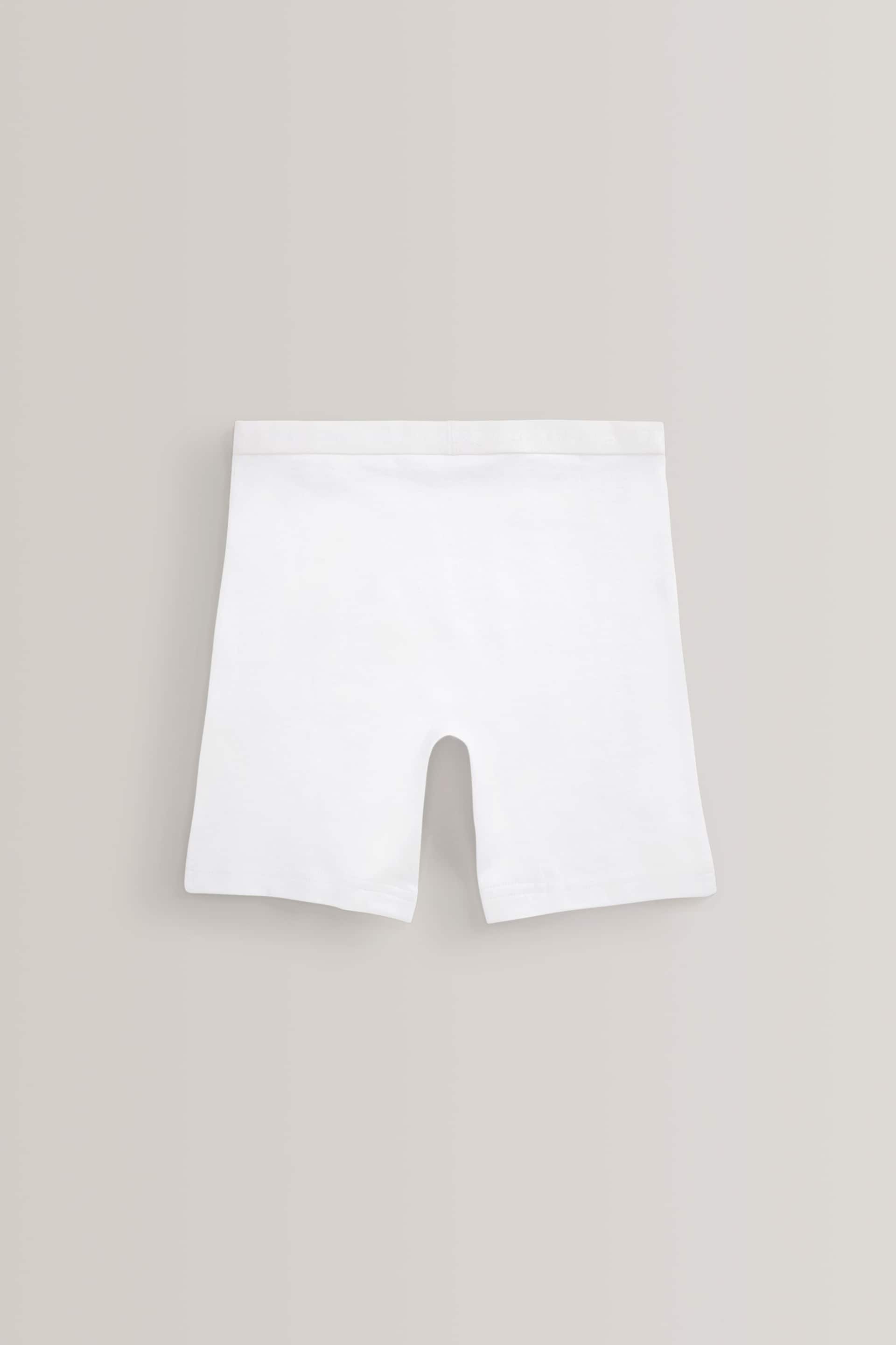 White Long Leg Shorts 5 Pack (2-16yrs) - Image 7 of 7