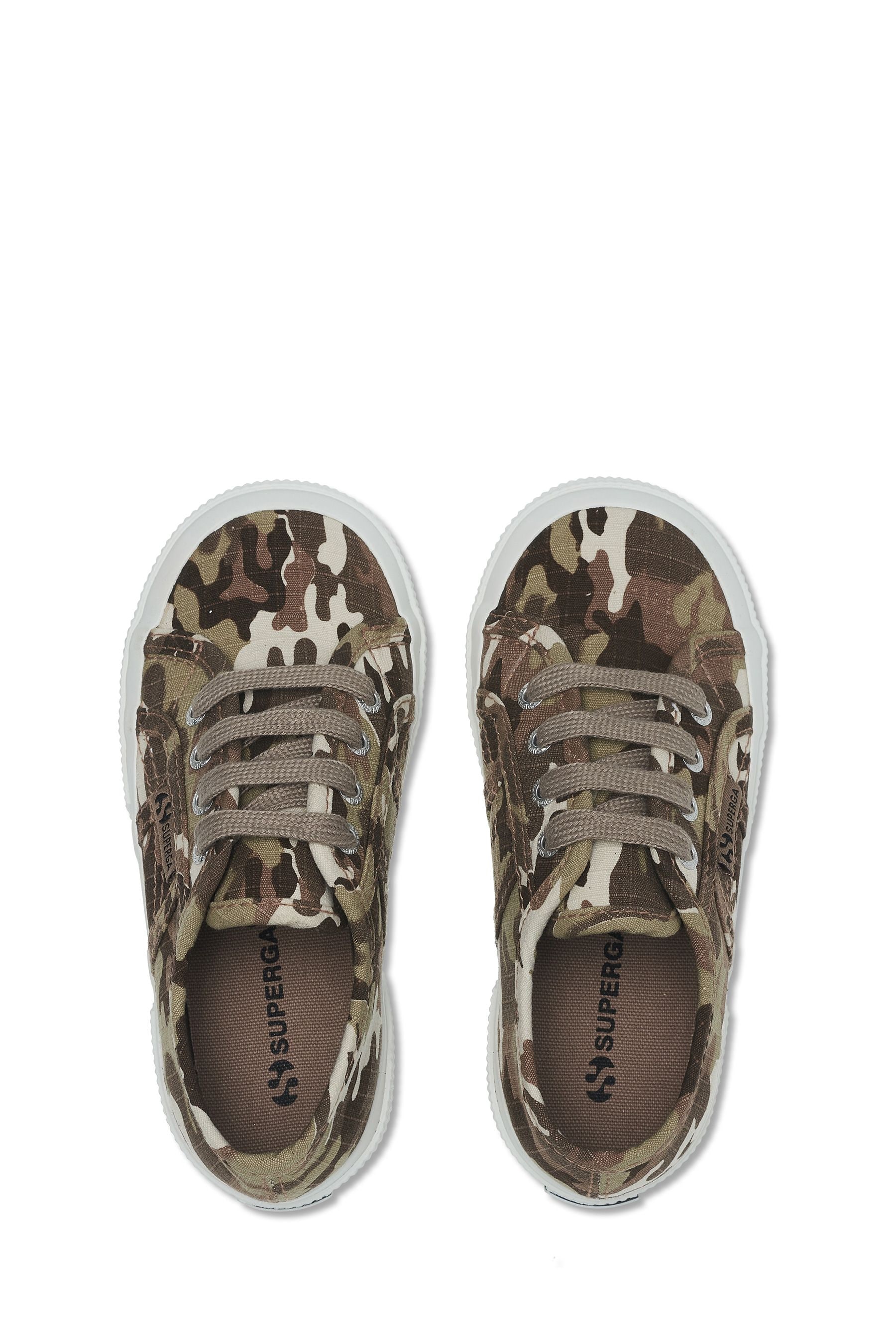 Buy Superga Kids Natural Camouflage Ripstop Trainers from Next Luxembourg