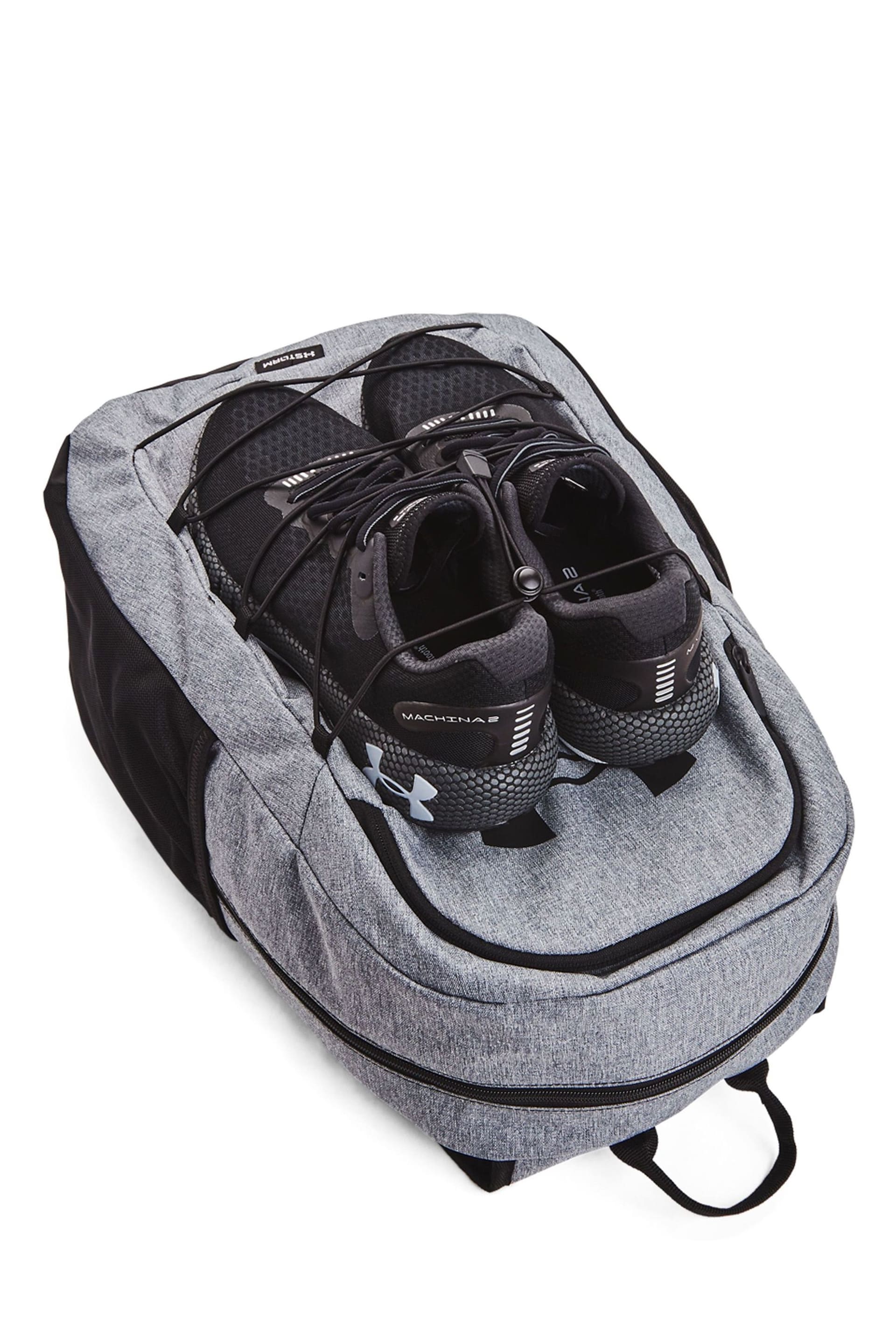 Under Armour Grey Hustle Sport Backpack - Image 6 of 7