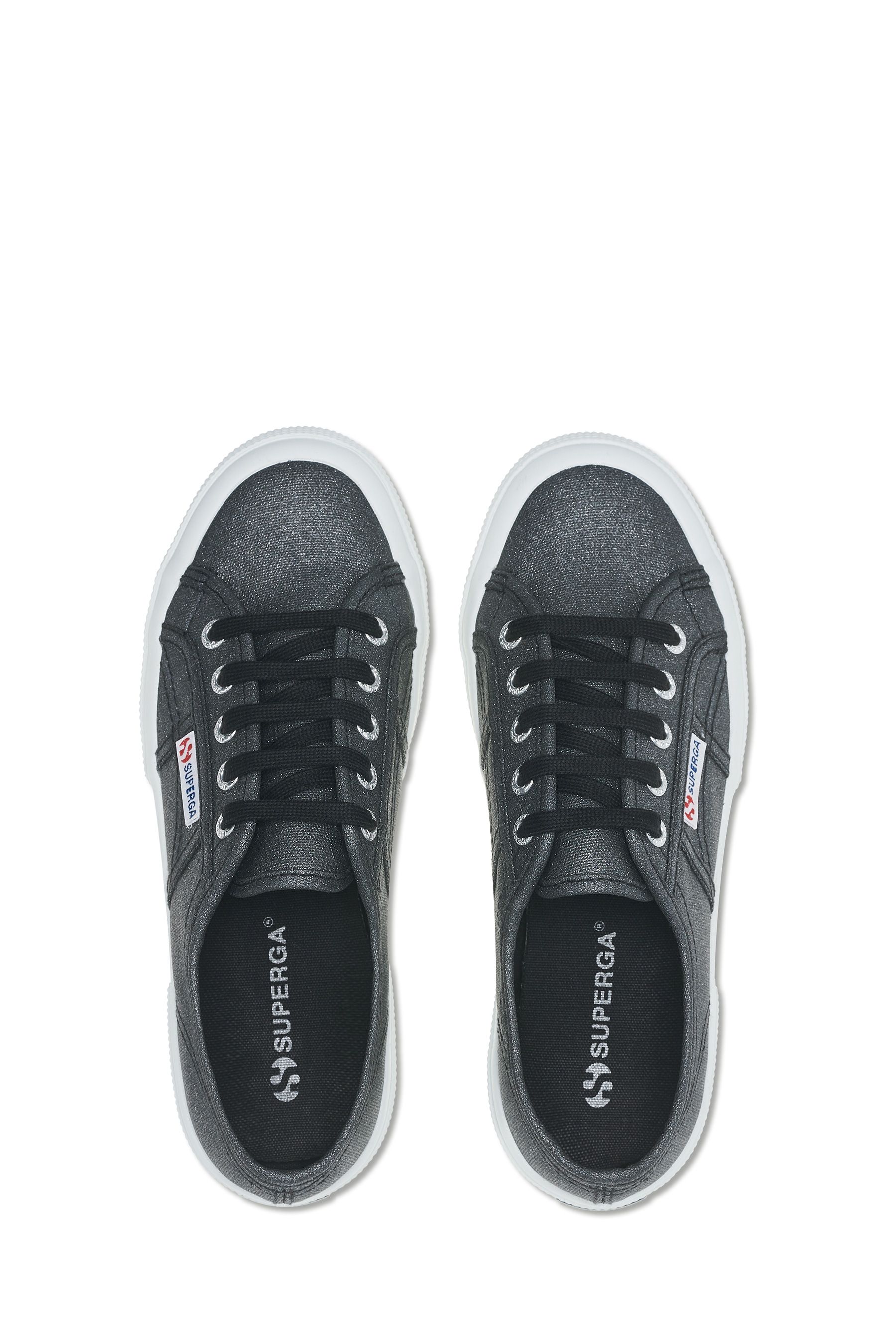 Superga black glitter store