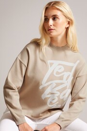 Ted Baker Natural Emallly Branded Jacquard Knit Jumper - Image 1 of 6