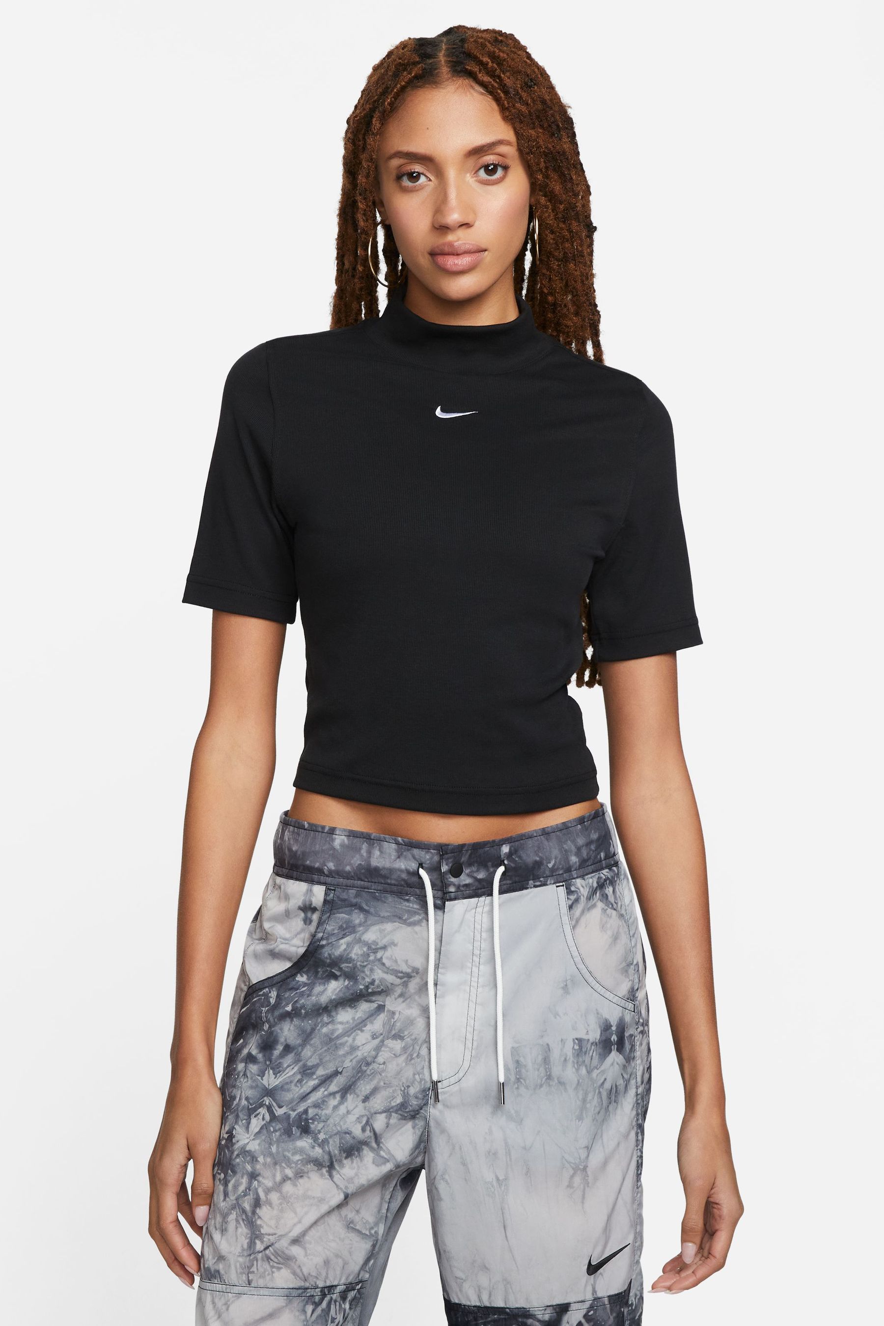 Nike short sleeve mock neck shirts discount