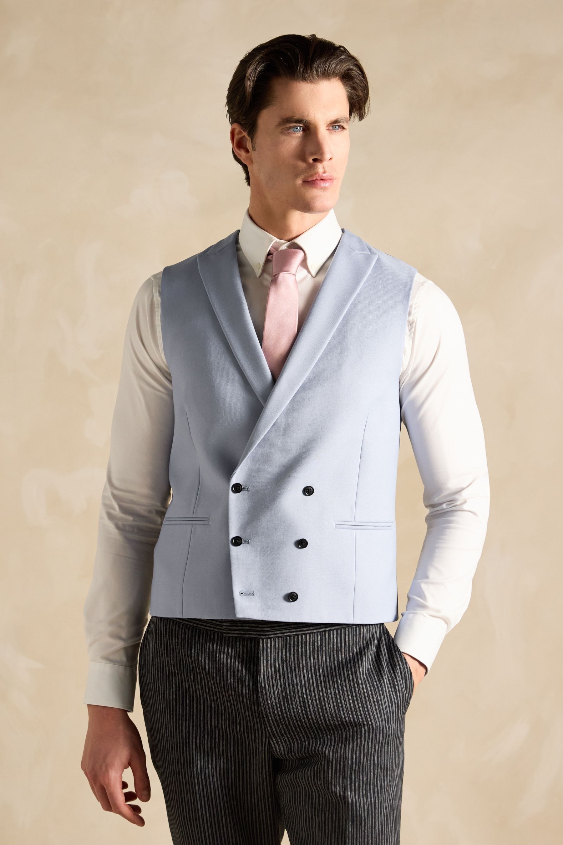 Buy Joules Light Blue Morning Suit Waistcoat from the Next UK online shop