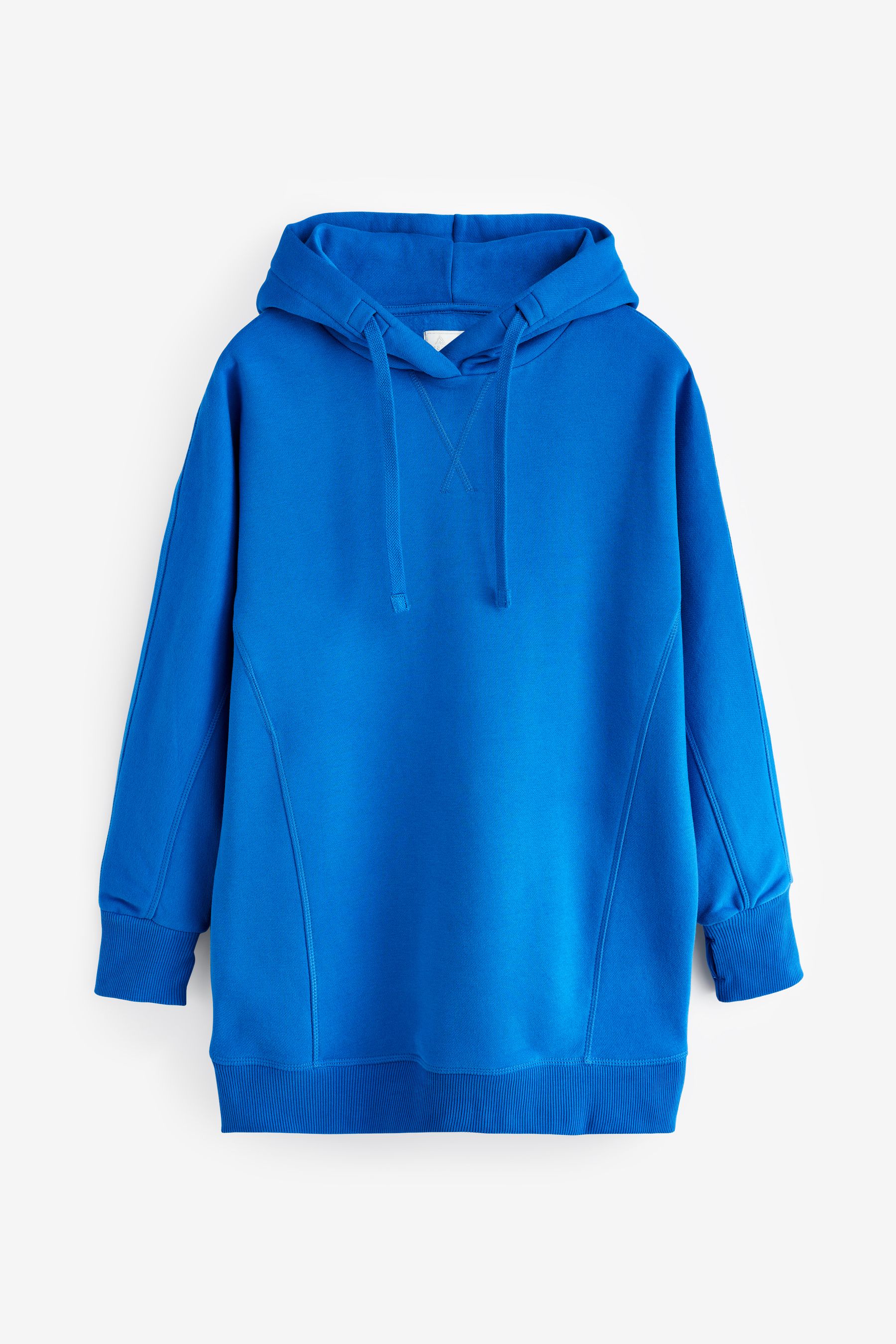 Buy Cobalt Blue Active Longline Overhead Hoodie from Next Luxembourg