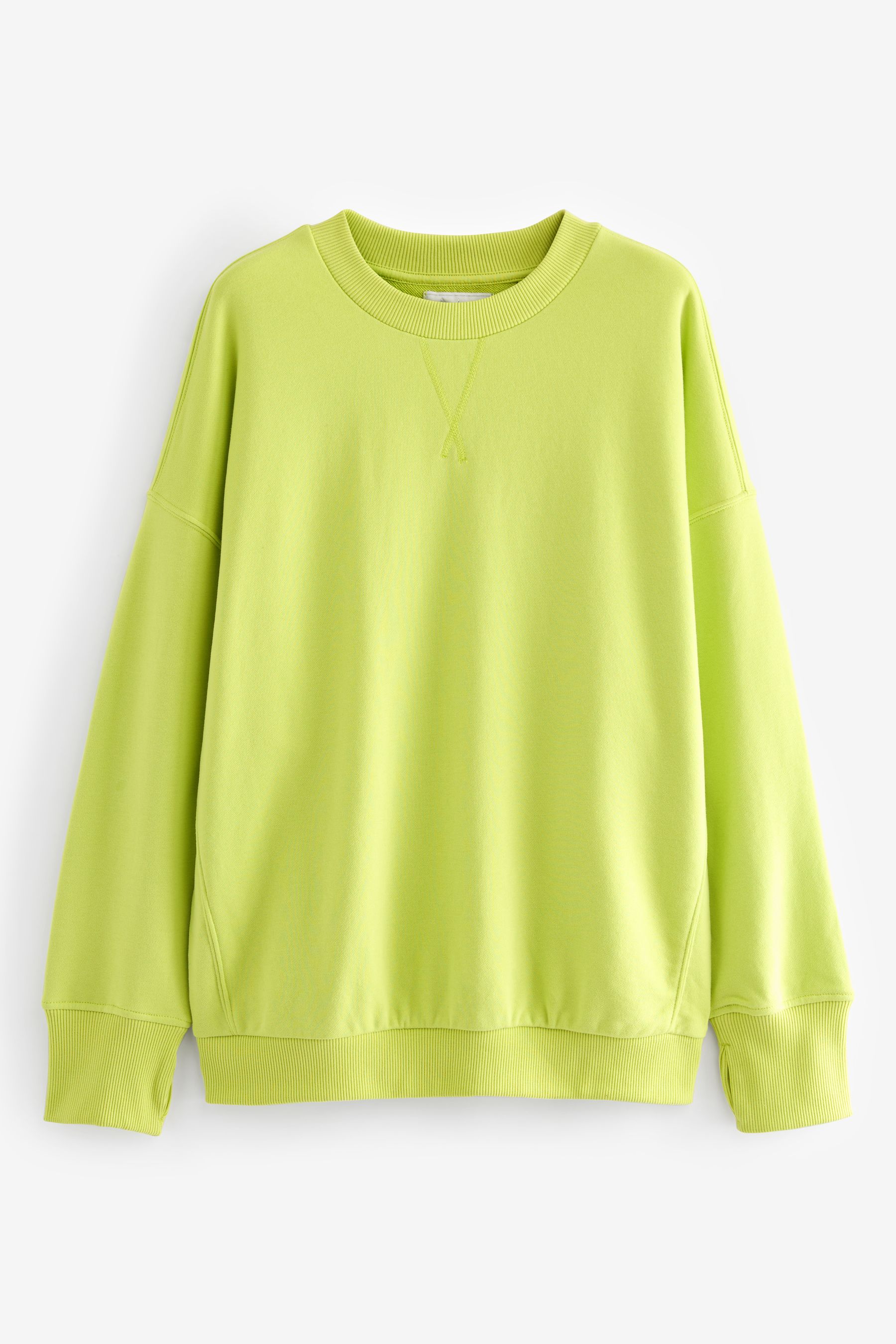 Lime green crew neck best sale