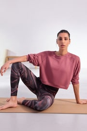 Coral Pink Active High Rise Sports Sculpting Leggings - Image 1 of 8