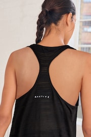 Black Active Sports Longline Tank - Image 5 of 7