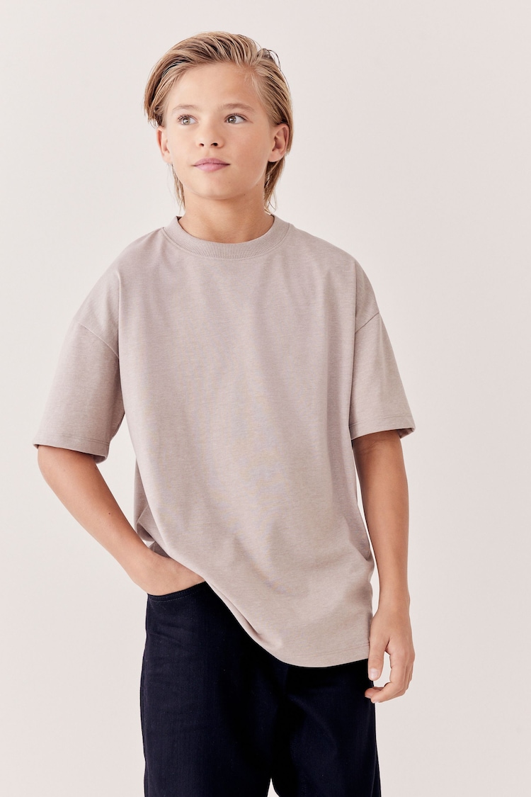 Brown Natural Relaxed Fit Short Sleeve T-Shirt (3-16yrs) - Image 2 of 6