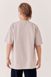 Brown Natural Relaxed Fit Short Sleeve T-Shirt (3-16yrs) - Image 3 of 6