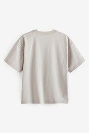 Grey Pale Oversized Cotton Short Sleeve T-Shirt (3-16yrs) - Image 6 of 7
