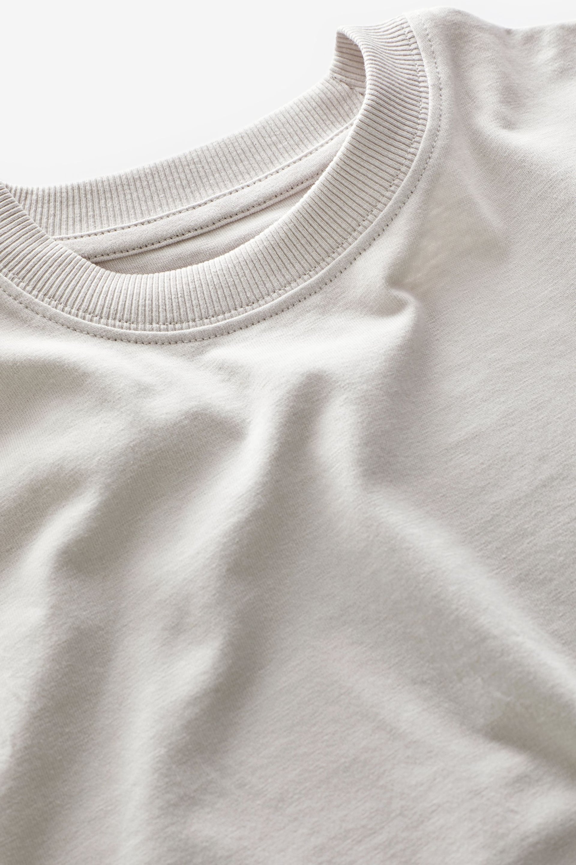 Grey Pale Oversized Cotton Short Sleeve T-Shirt (3-16yrs) - Image 7 of 7