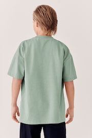 Green Mineral Relaxed Cotton Short Sleeve T-Shirt (3-16yrs) - Image 2 of 5