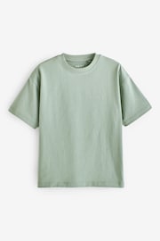 Green Mineral Relaxed Cotton Short Sleeve T-Shirt (3-16yrs) - Image 3 of 5