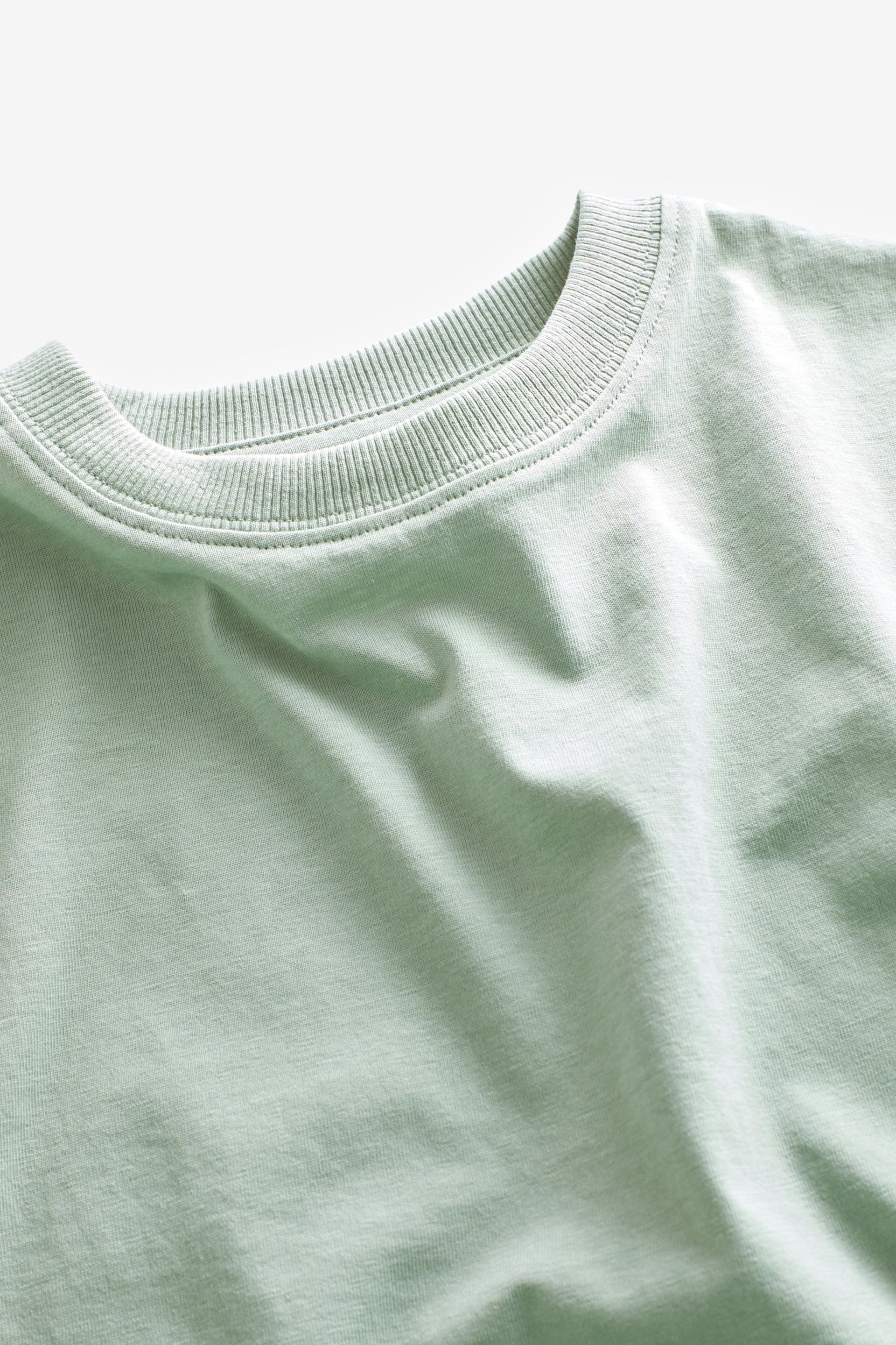 Green Mineral Relaxed Cotton Short Sleeve T-Shirt (3-16yrs) - Image 5 of 5