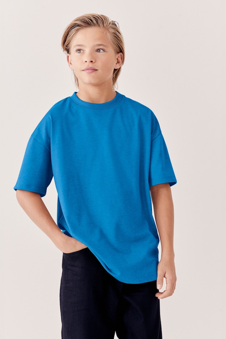 Blue Bright Relaxed Fit Short Sleeve T-Shirt (3-16yrs) - Image 1 of 5