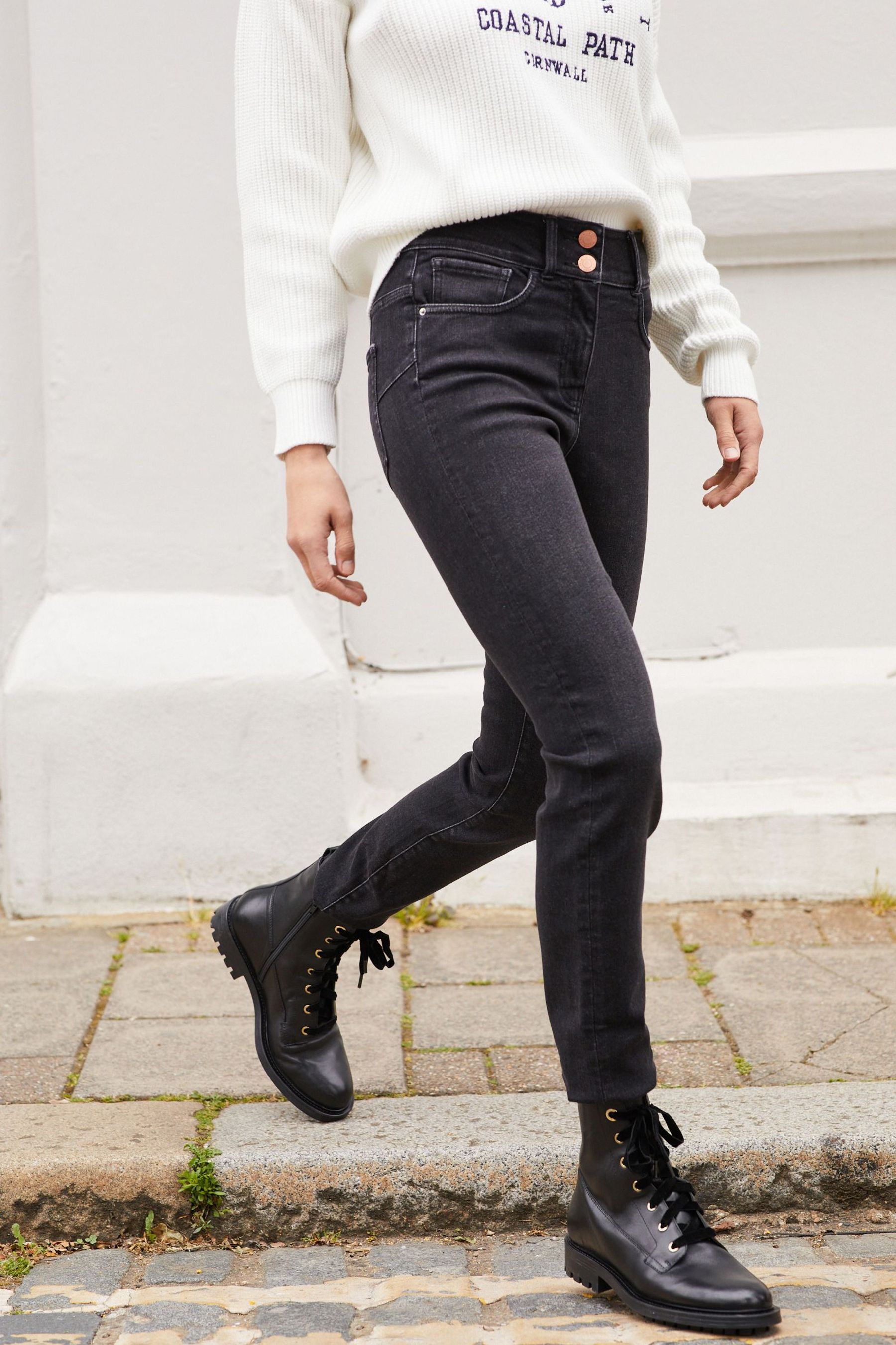 Next enhancer jeans straight leg online