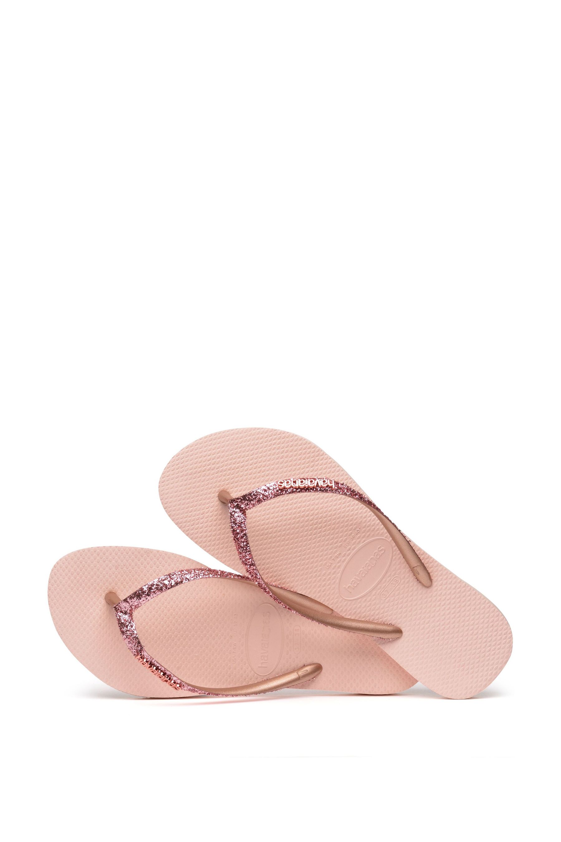 Buy Havaianas Slim Glitter Flip Flops from Next Luxembourg
