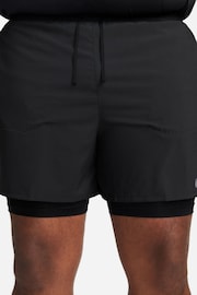 Nike Black Dri-FIT Stride 5 Inch 2-in-1 Running Shorts - Image 8 of 14