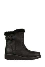 Skechers Black Keepsakes Wedge Comfy Winter Womens Boots - Image 1 of 5