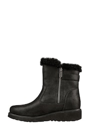 Skechers Black Keepsakes Wedge Comfy Winter Womens Boots - Image 2 of 5