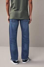 Blue Straight Fit Comfort Stretch Jeans - Image 5 of 10