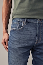 Blue Straight Fit Comfort Stretch Jeans - Image 6 of 11