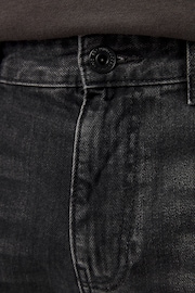 Black Washed Slim Fit 100% Cotton Authentic Jeans - Image 6 of 11