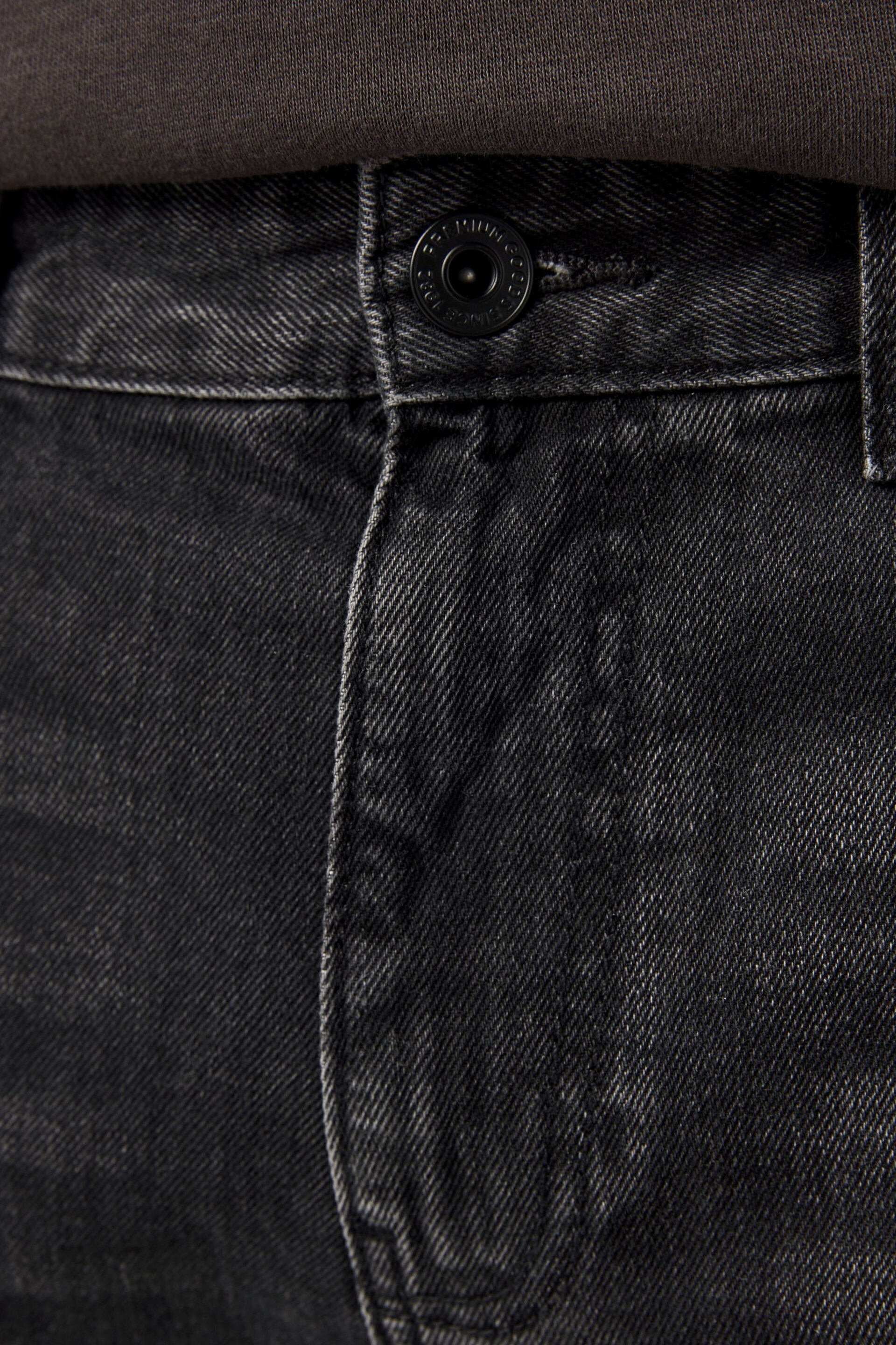 Black Washed Slim Fit 100% Cotton Authentic Jeans - Image 6 of 11