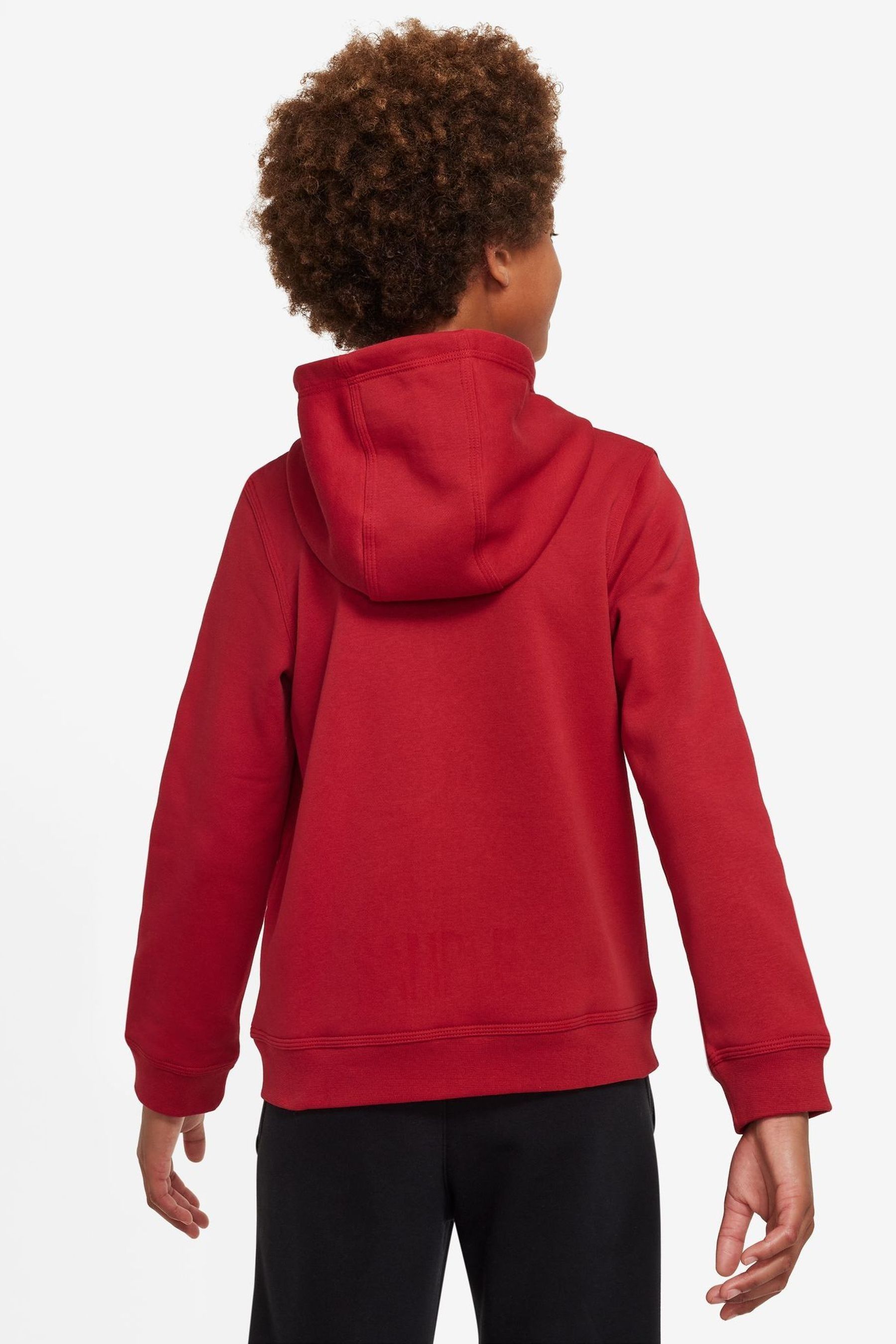 Buy Nike Red Liverpool FC Club Fleece Full Zip Hoodie from Next Luxembourg
