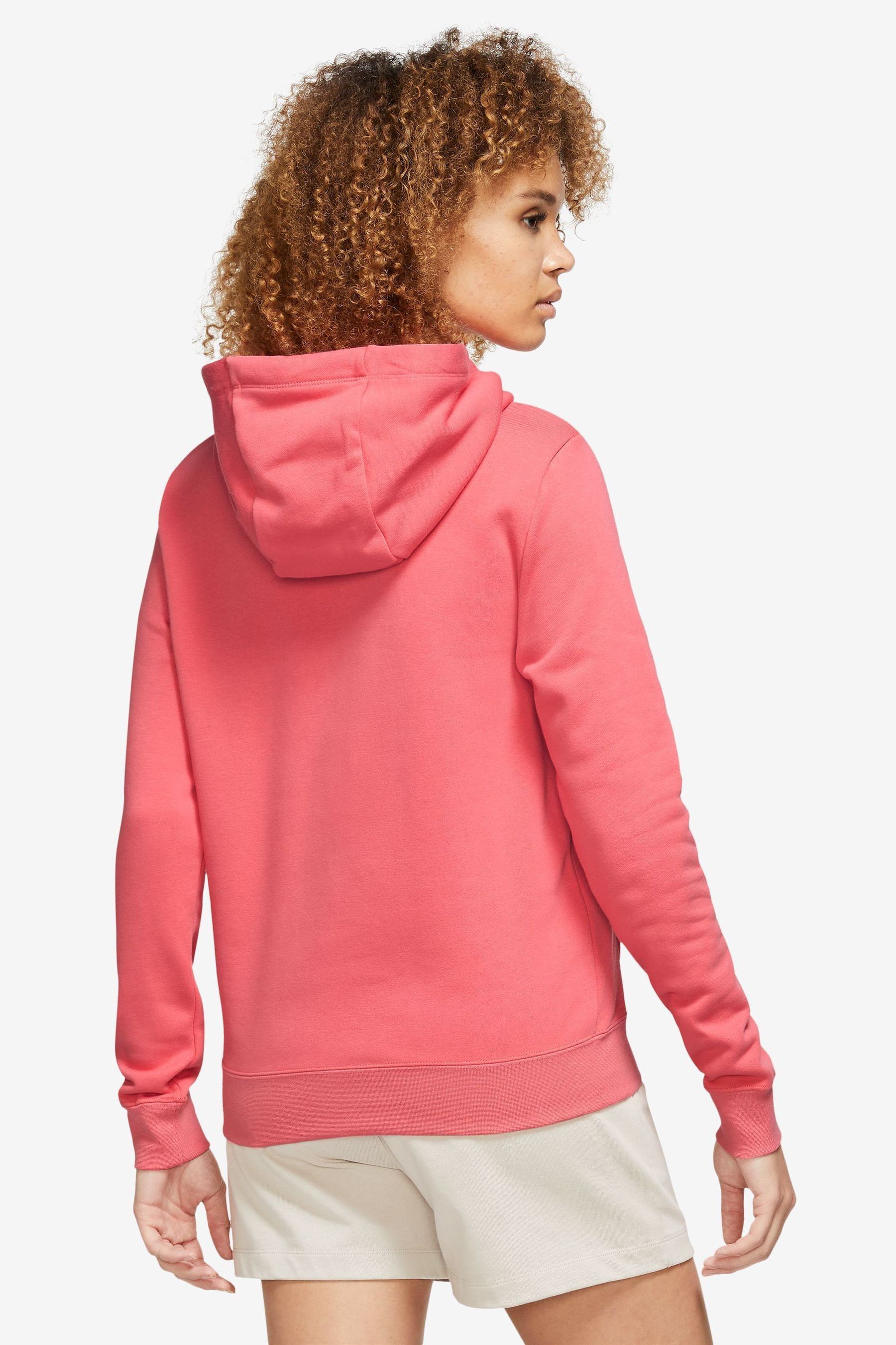 Buy Nike Coral Pink Club Fleece Hoodie from Next Lithuania