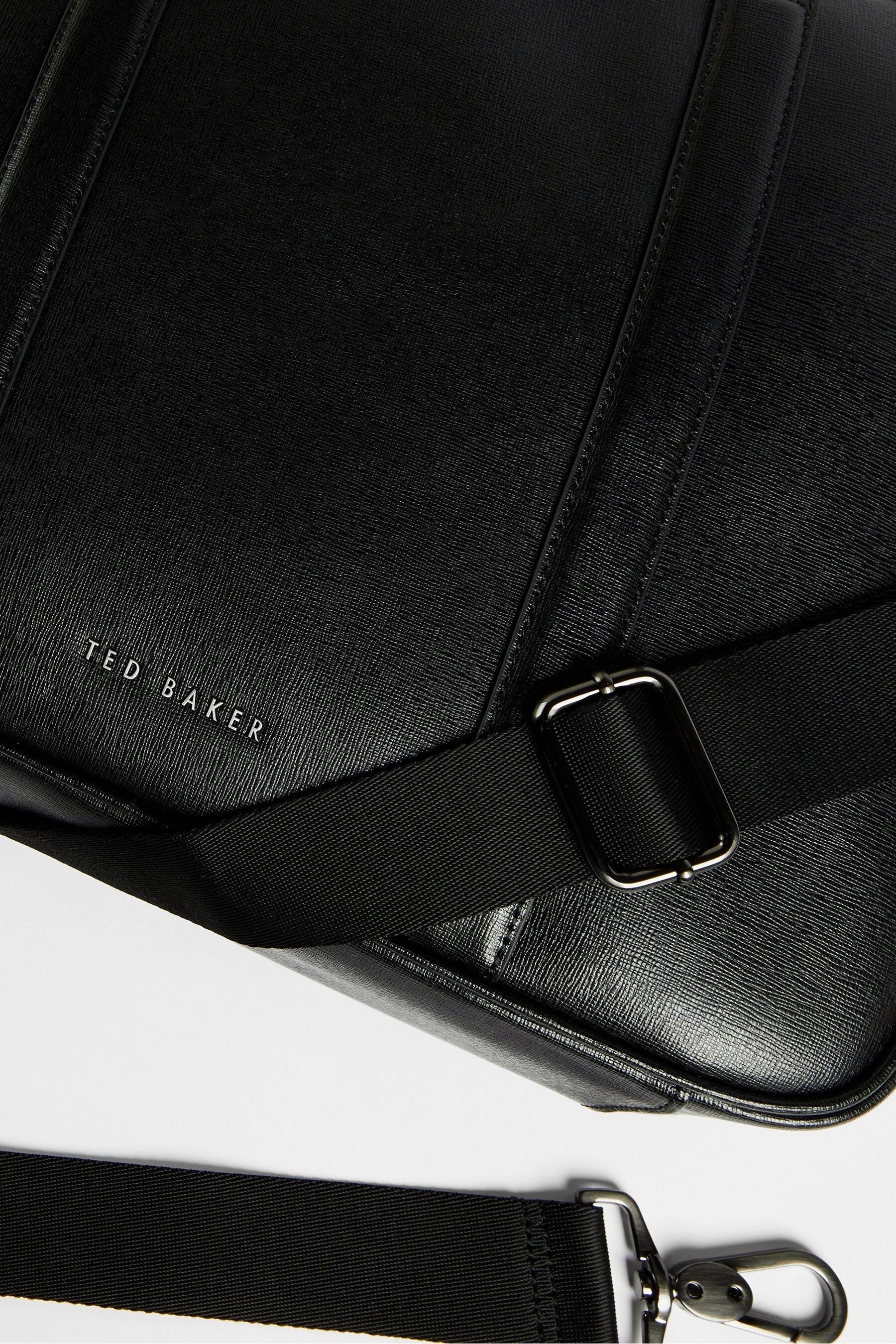 Buy Ted Baker Black Strath Saffiano Leather Document Bag from Next Luxembourg