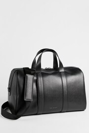 Ted Baker Black Fidick Saffiano Leather Holdall - Image 1 of 3