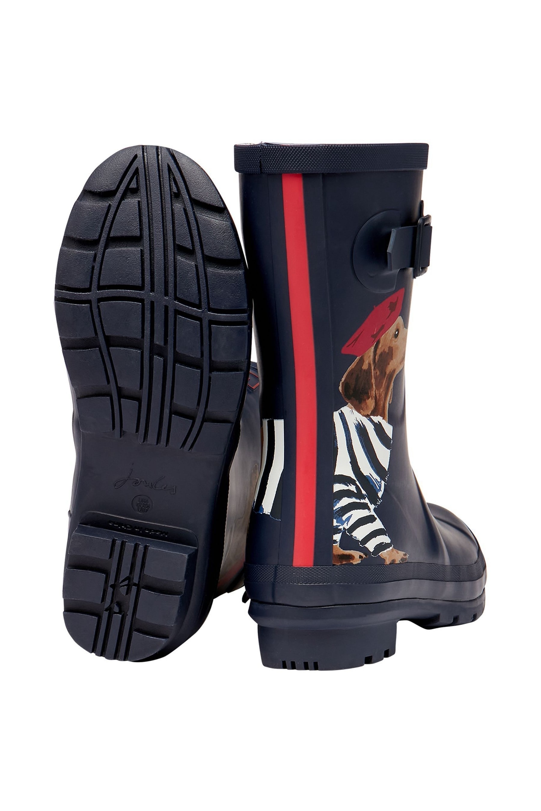 Buy Joules Navy Blue Dog Mid Height Printed Molly Wellies from Next Luxembourg