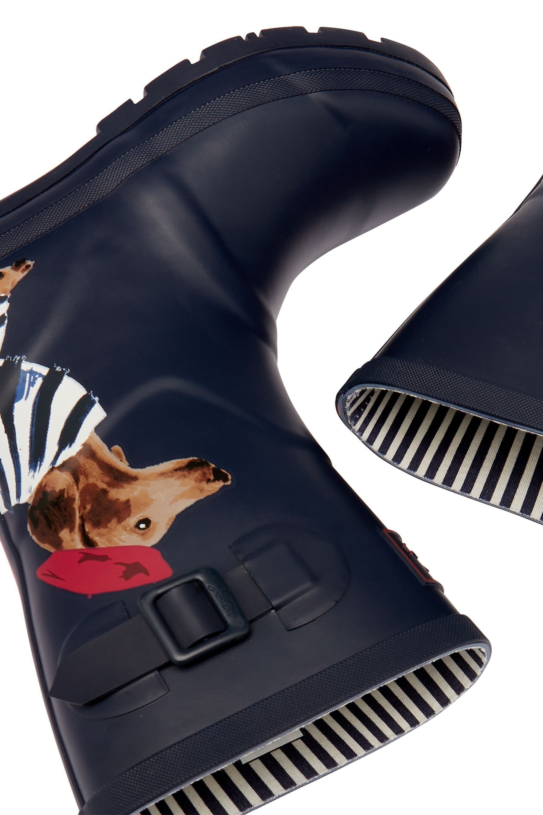 Buy Joules Navy Blue Dog Mid Height Printed Molly Wellies from Next Luxembourg