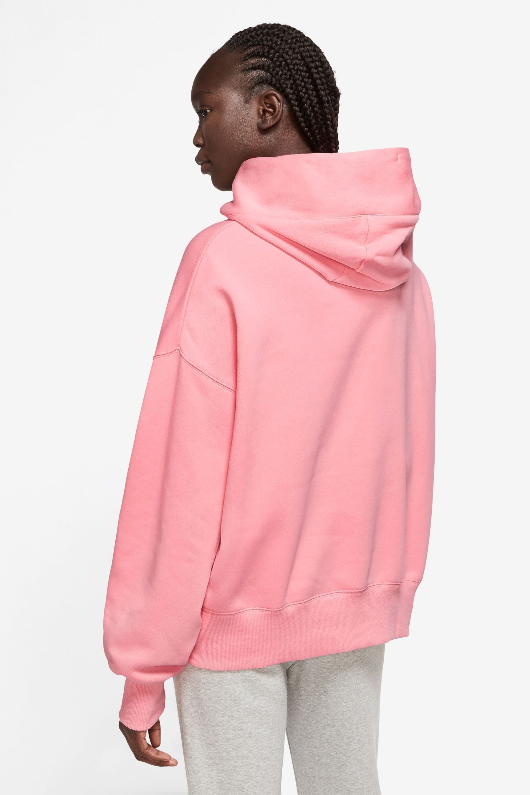 Buy Nike Mid Pink Oversized Mini Swoosh Hoodie from Next Luxembourg