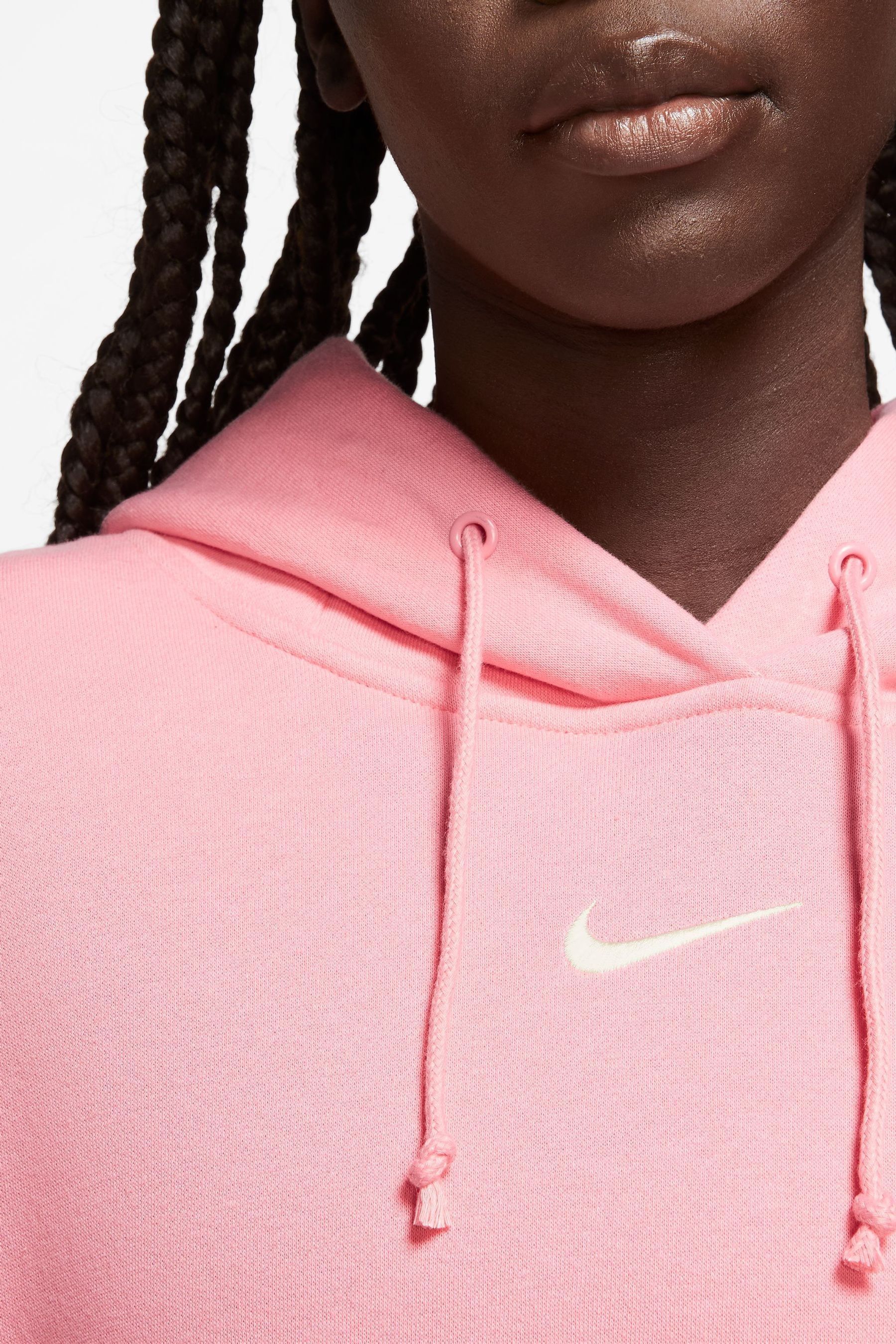 Buy Nike Mid Pink Oversized Mini Swoosh Hoodie from Next Poland