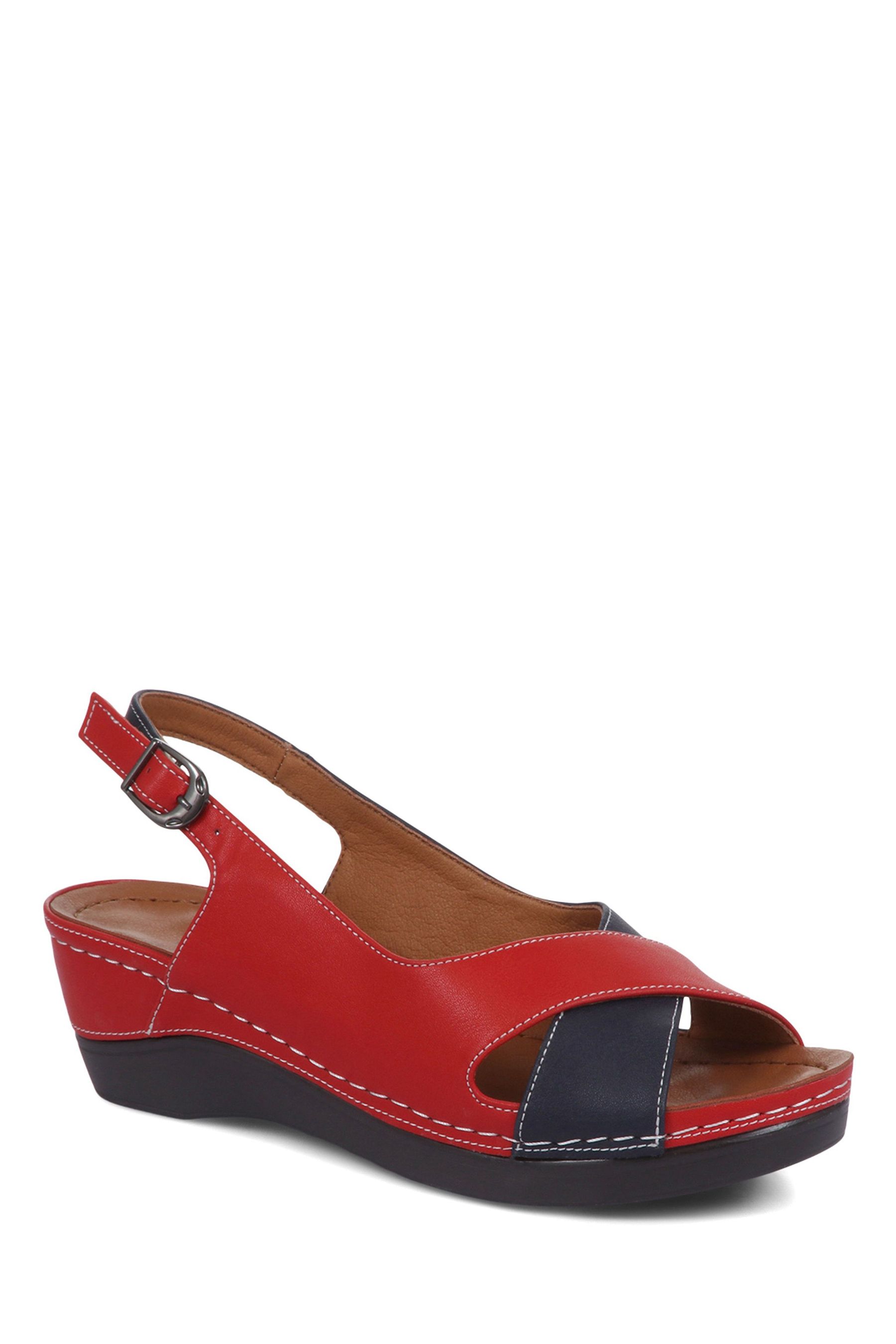 Pavers wide fit wedge sandals store