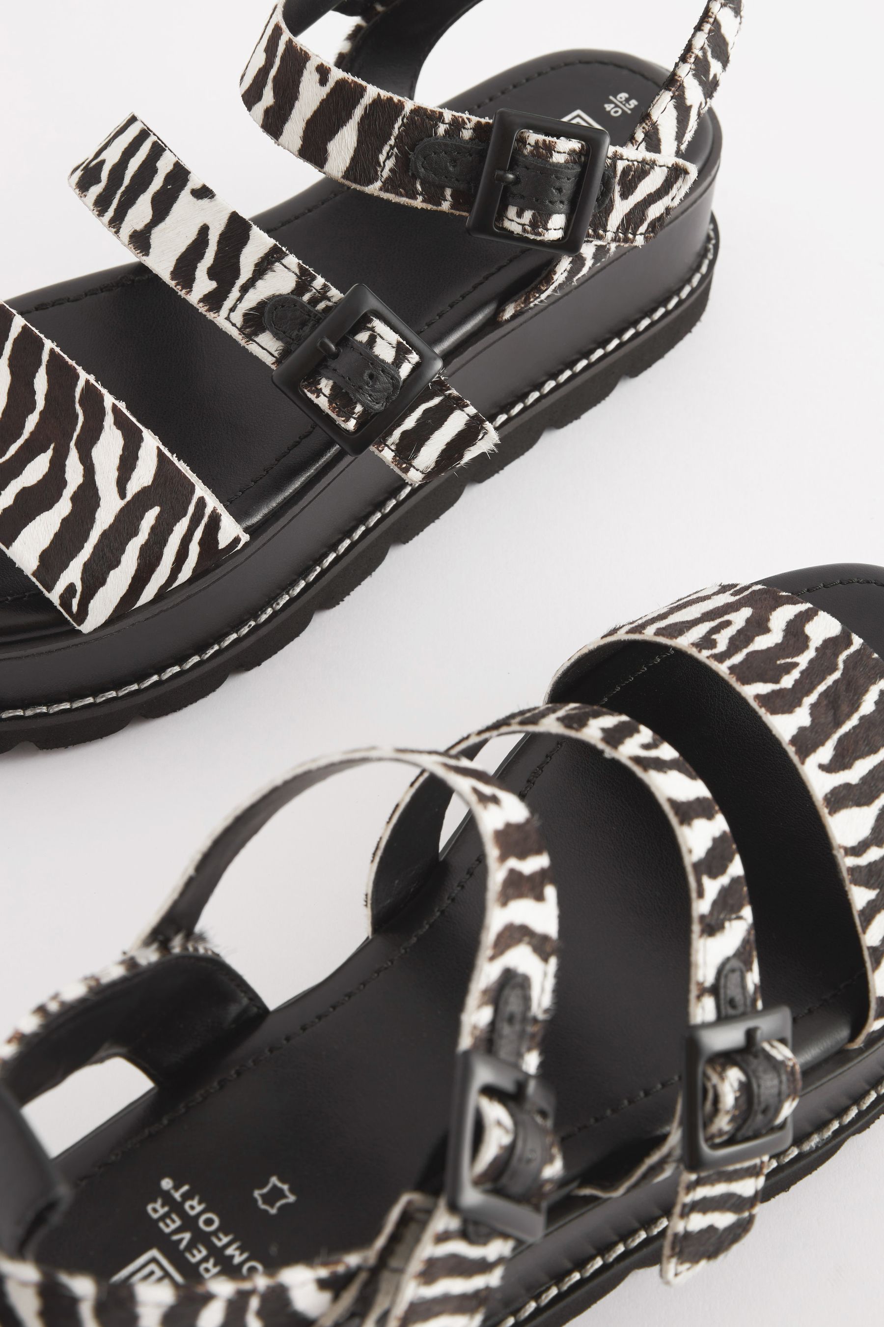 Next zebra sandals on sale