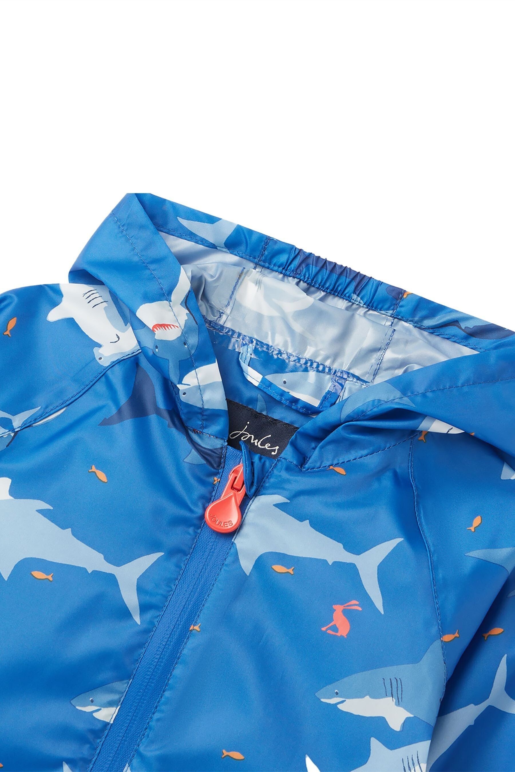 Buy Joules Blue Shark Print Puddlesuit from Next Luxembourg