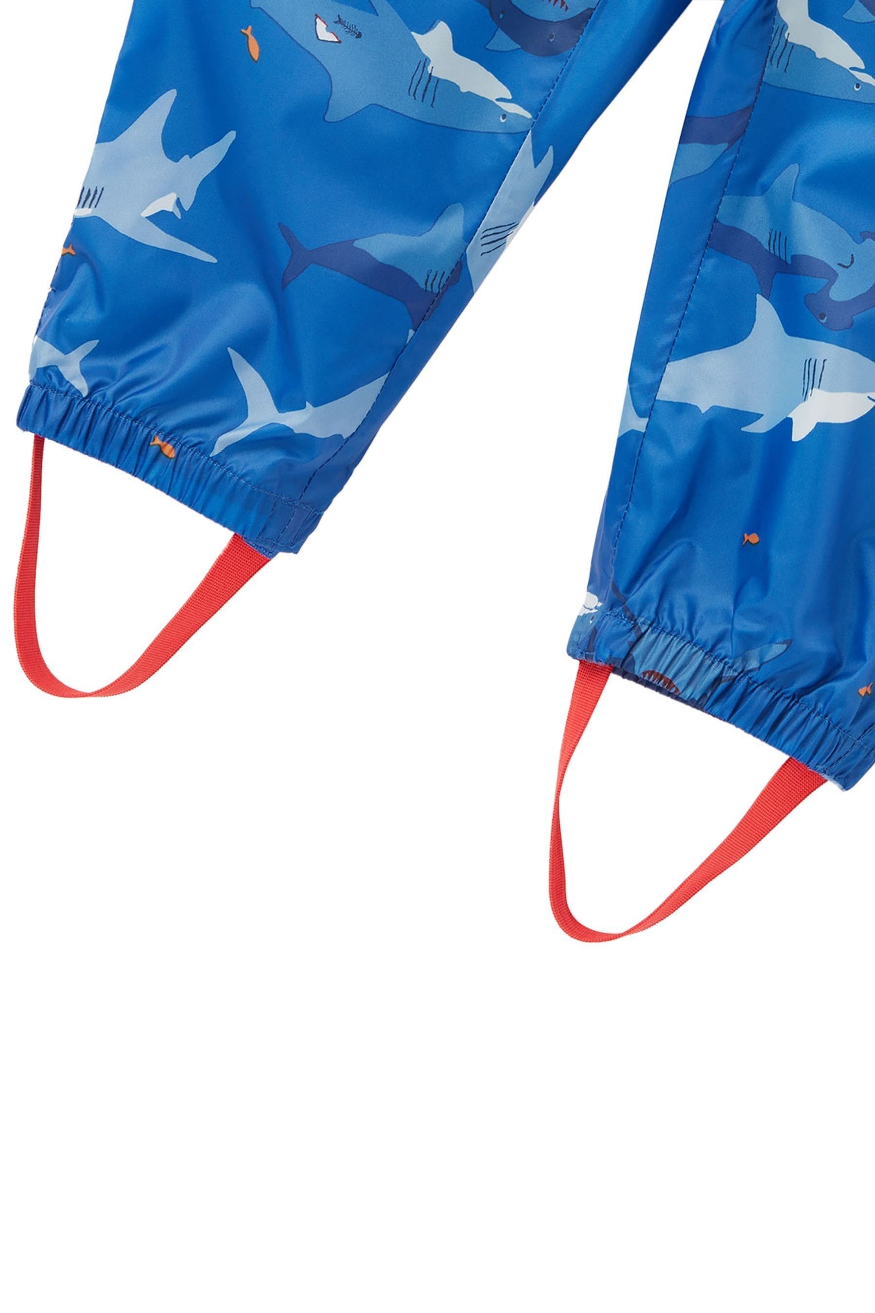 Buy Joules Blue Shark Print Puddlesuit from Next Luxembourg