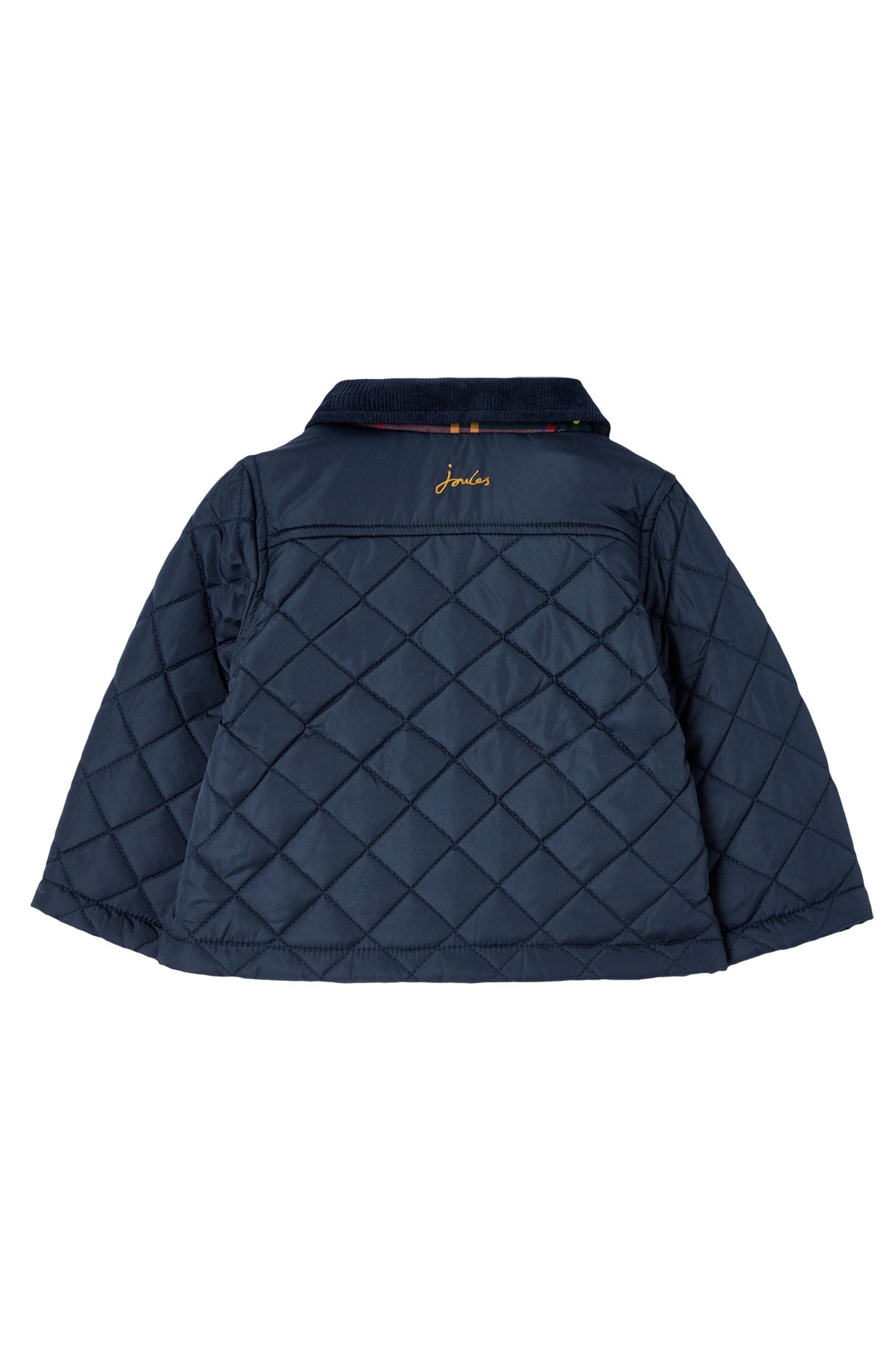 Joules blue quilted jacket best sale