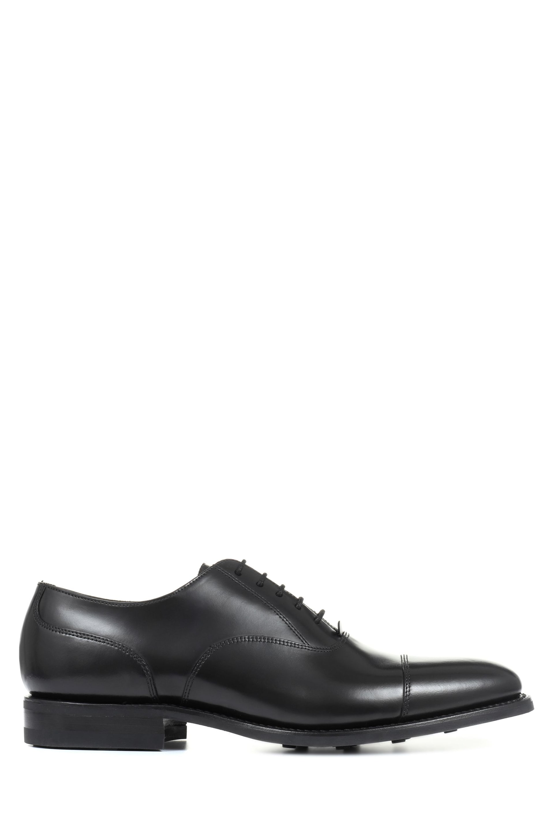 Design Loake by Jones Bootmaker Black Comanche Wide Fit Goodyear Welted Leather Oxford Shoes - Image 1 of 5