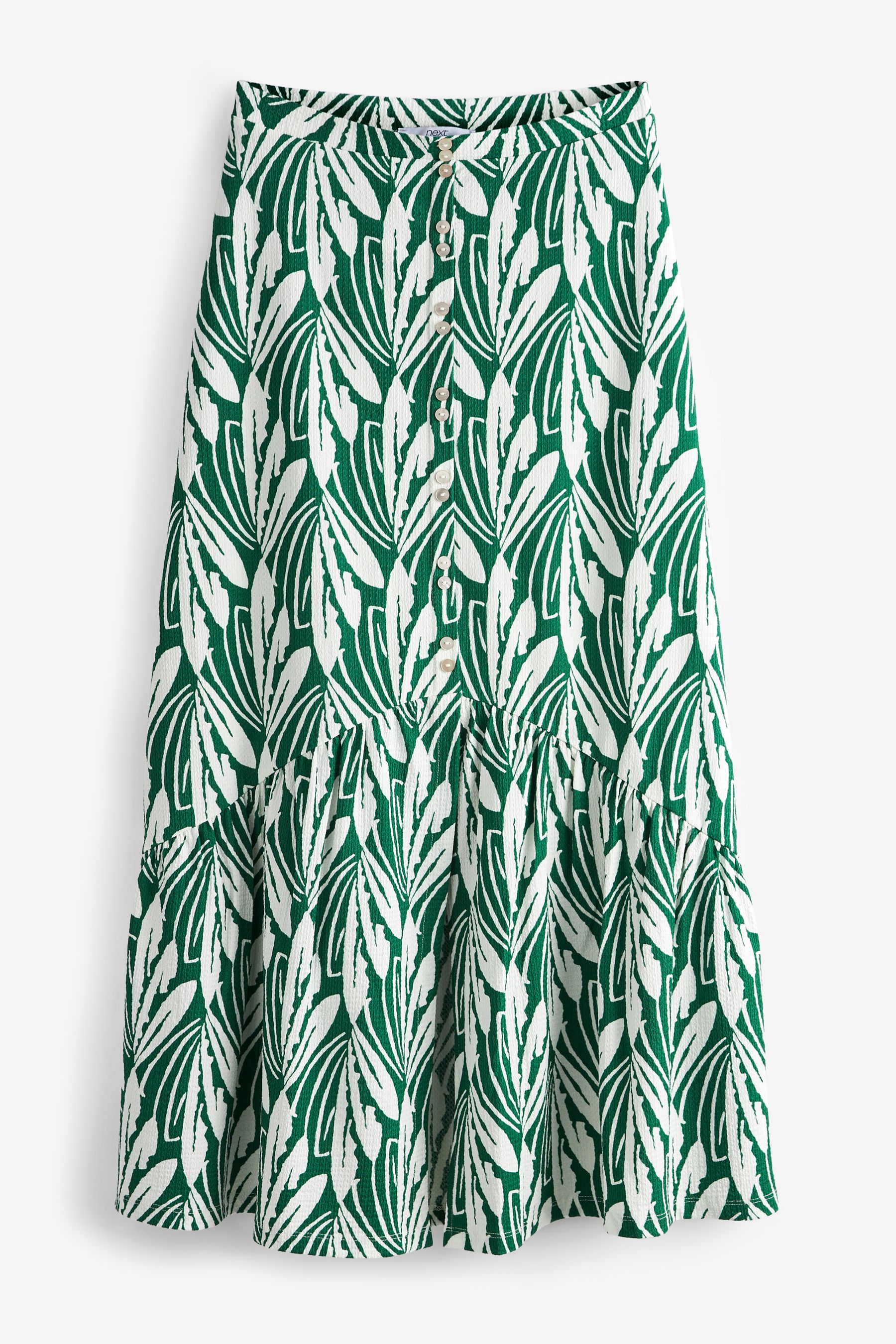 Long green jersey maxi skirt cheap