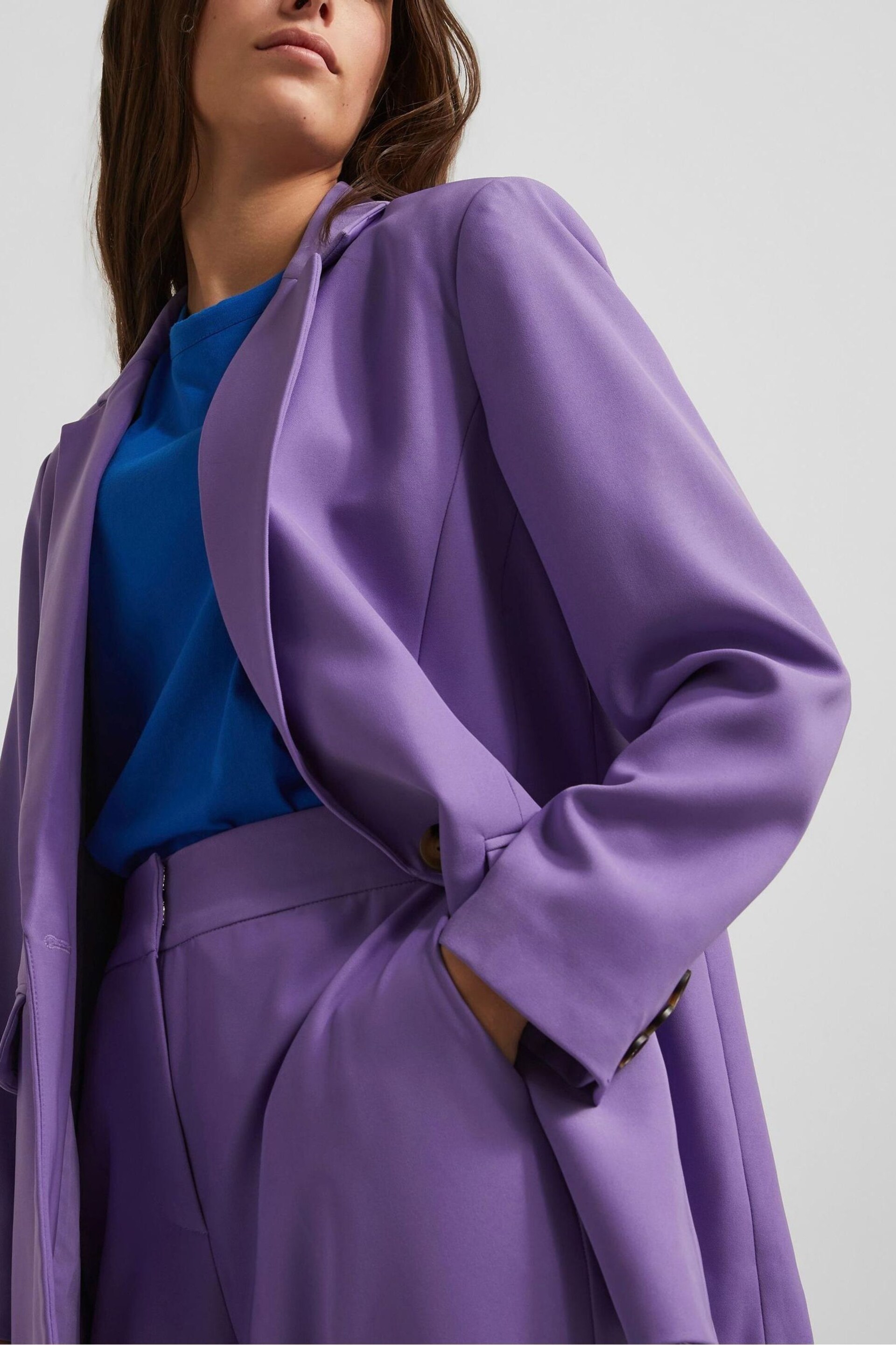Y.A.S Purple Nellie Suit Blazer - Image 2 of 3