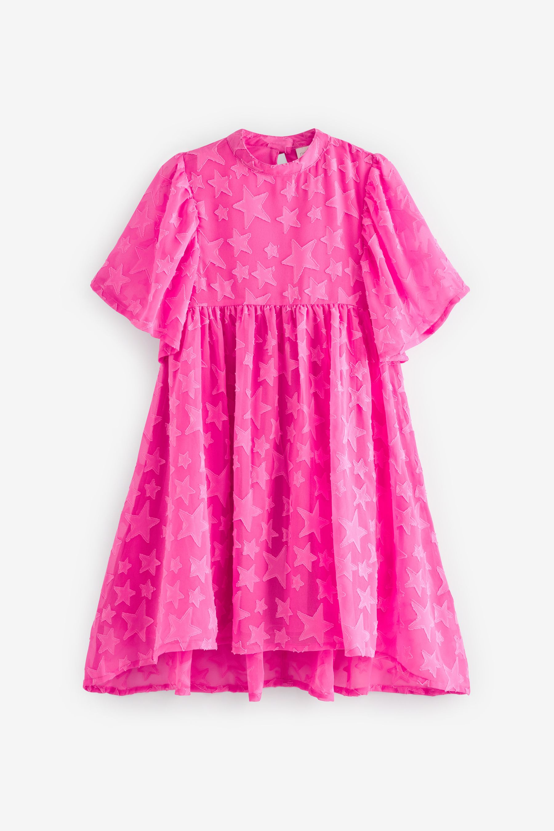 Buy Bright Pink Star Jacquard Party Dress 3 16yrs from Next Luxembourg