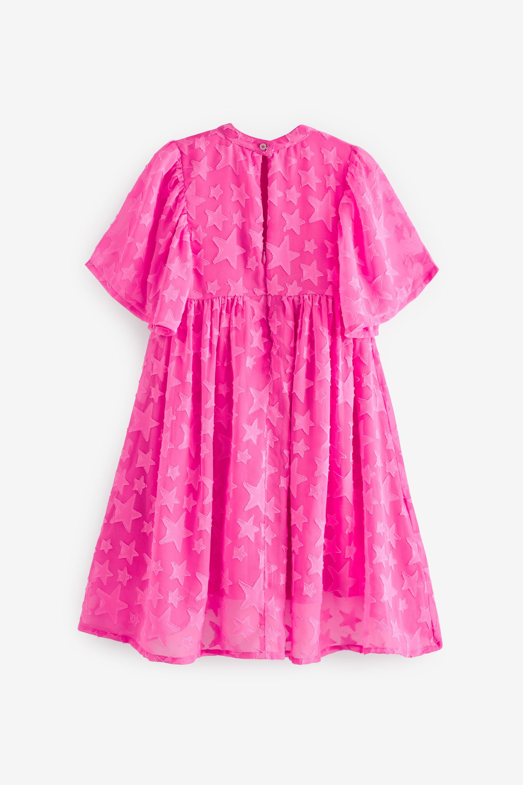 Buy Bright Pink Star Jacquard Party Dress 3 16yrs from Next Luxembourg