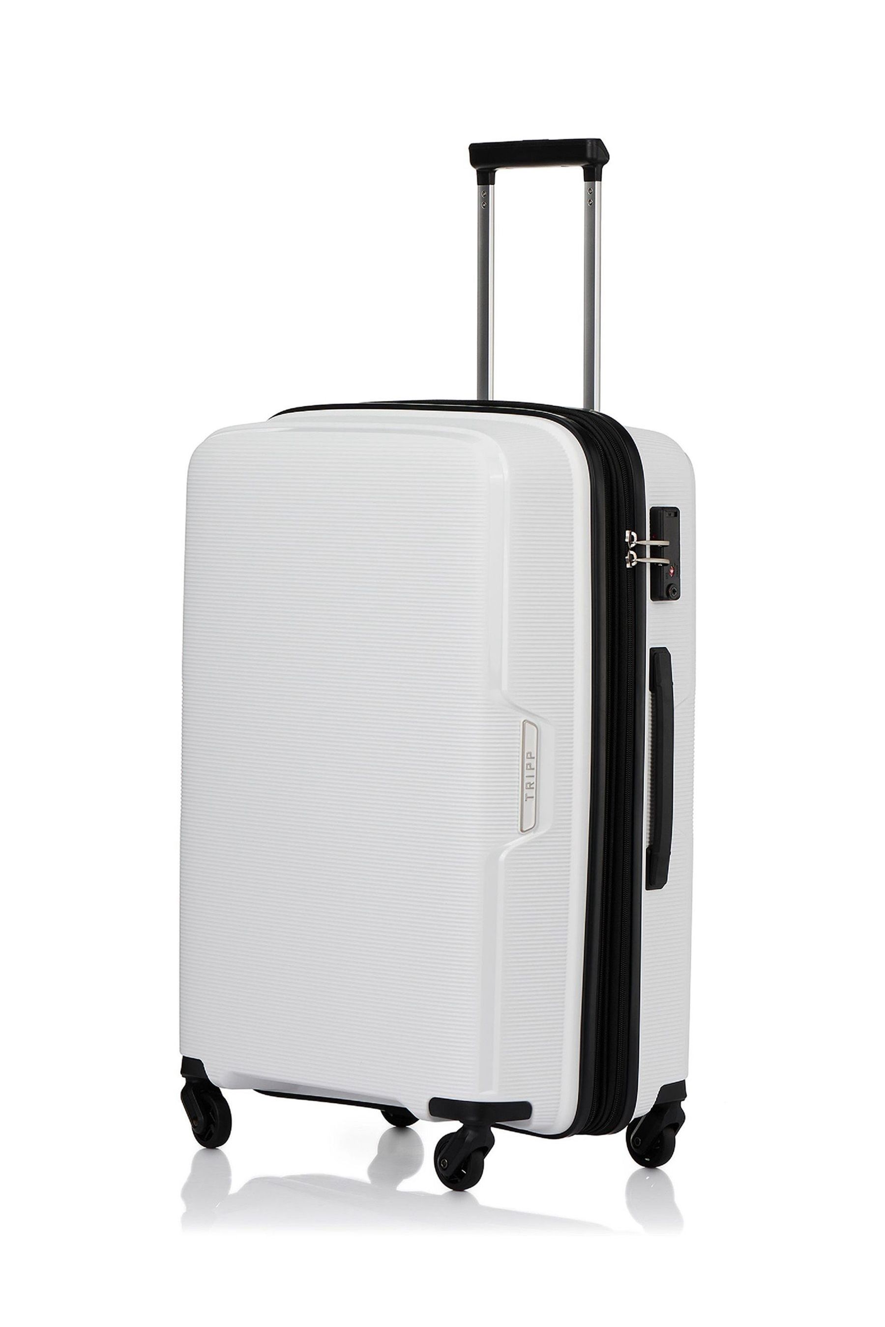 Tripp white cabin suitcase top
